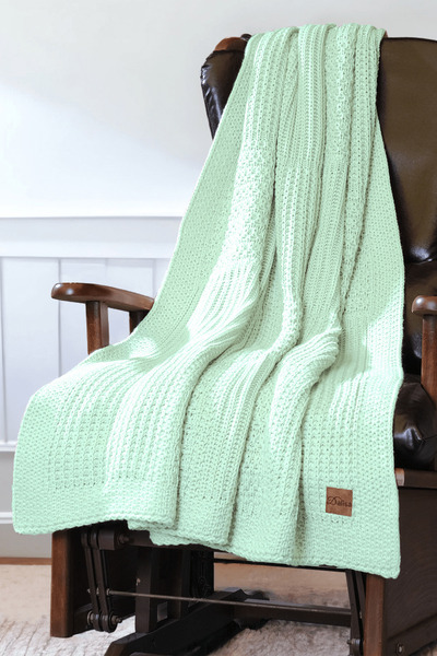 DALİSA Rebecca Knitwear Knitted Soft Bedspread, Seat Cover