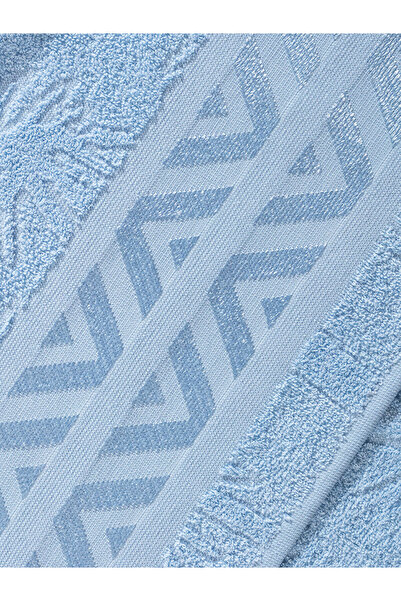 LC Waikiki LCW ECO Синій вишитий чоловічий банний рушник 70x140 см