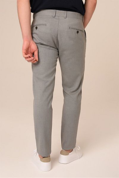 AGUSTİNİ Agustini Men's Slim Fit Chino Gray Tone Pants