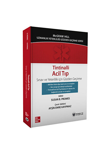 Güneş Tıp Kitabevleri Tintinalli Acil Tıp Sınav Ve Yeterlilik İçin Gözden Geçirme