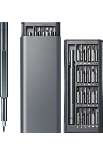 COOYA Precision Screwdriver Set 24 in 1, Magnetic Driver Bits Set,   Repair Tool Kit (Space Black)