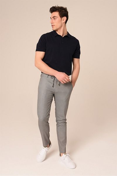 AGUSTİNİ Agustini Men's Slim Fit Chino Gray Tone Pants