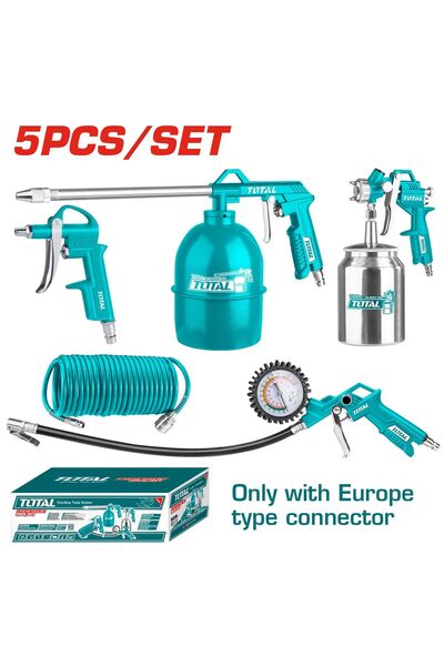 TOTAL 5 Parça Havalı El Aletleri Seti - TATK051