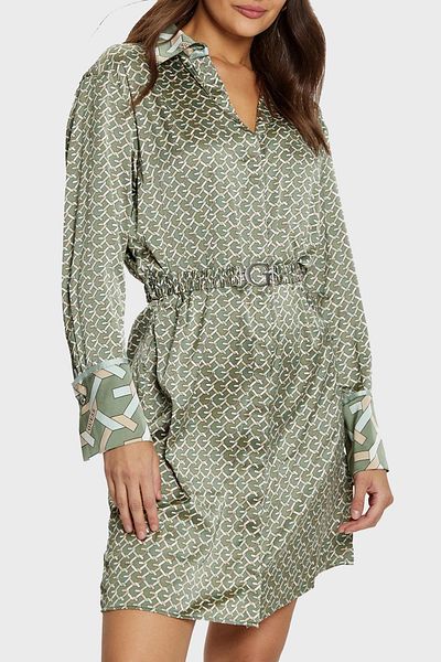 Guess Veronica Motif Regular Fit Mini Dress W5Rk40Wf1T2