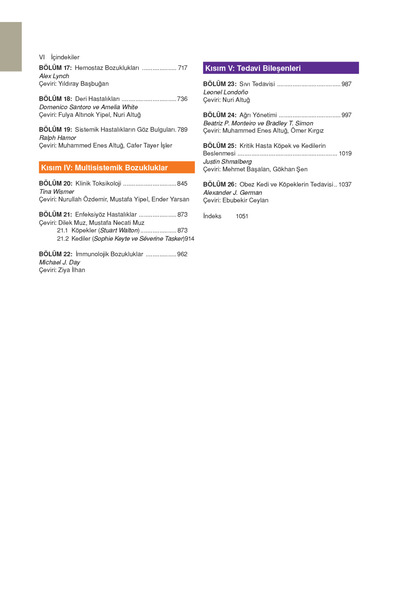 Güneş Tıp Kitabevleri Köpek Ve Kedilerin Klinik Hekimliği