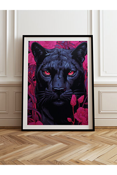 HOMEPACK Tekli Ahşap Çerçeveli Tablo Tek Parça Poster Tablo TK/1081