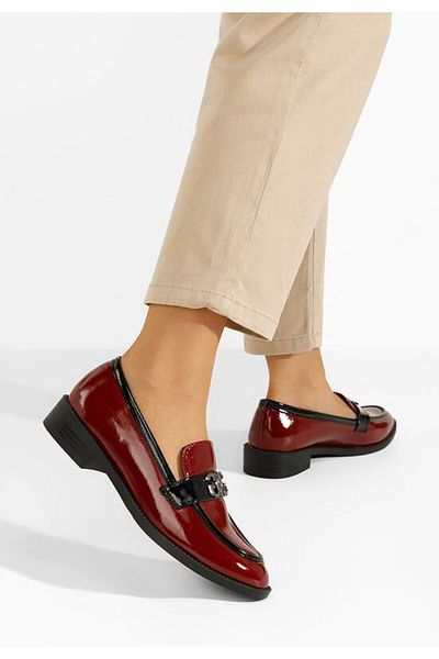 B T Shoes Elegant women's Anifa red loafers