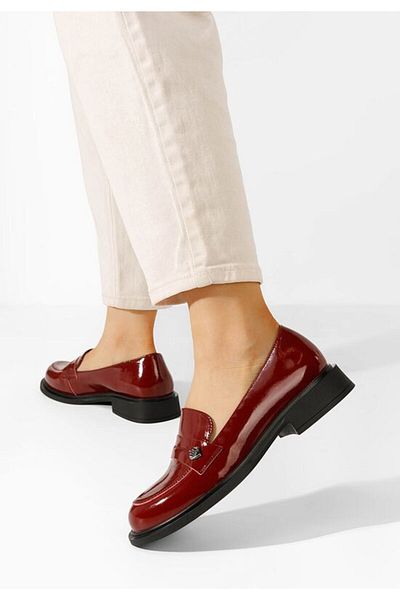 B T Shoes Loafers dama Grapila grena
