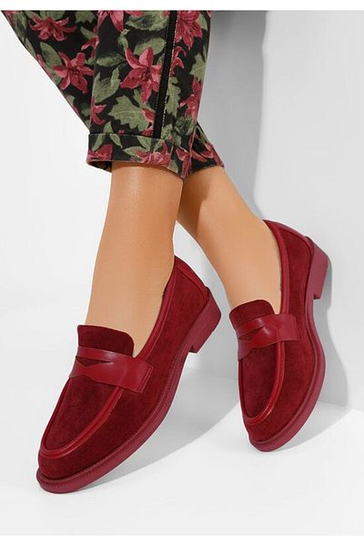 B T Shoes Loafer dama Canberra grena