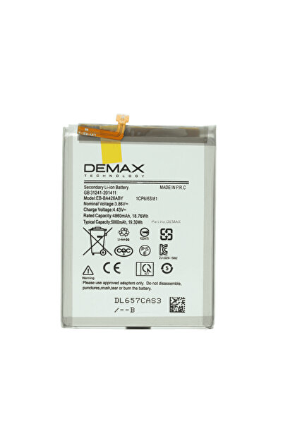 DEMAX TECHNOLOGY Samsung Galaxy A32 Güçlendirilmiş Batarya EB-BA426ABY