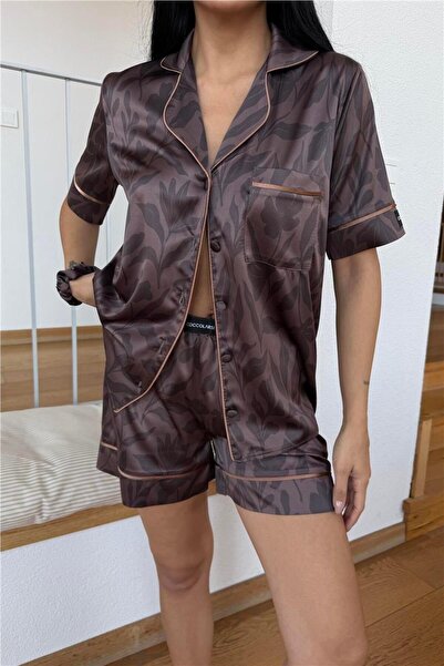 COCCOLARSI Colori Del Mondo Saten Kısa Pijama Takımı CDM1505