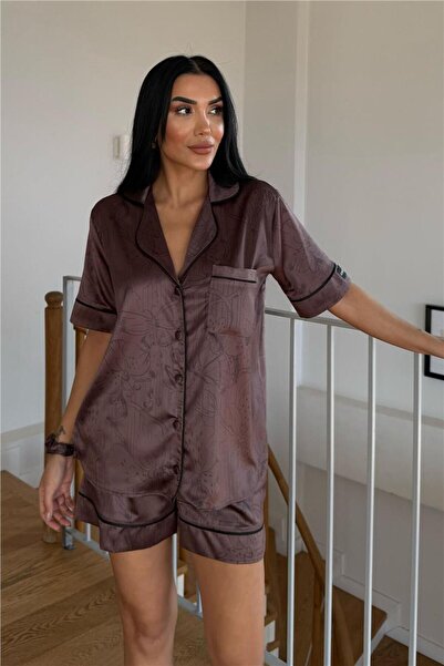 COCCOLARSI Colori Del Mondo Saten Kısa Pijama Takımı CDM1503