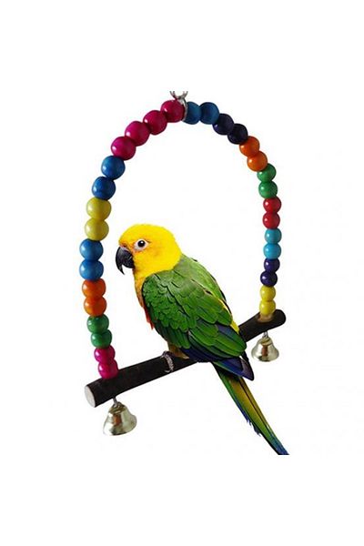 Ankara Yem Evi Cockatiel Paradise Lovebird Beaded Swing