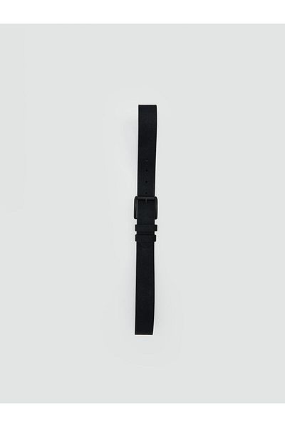 LC Waikiki Black Leather Look Men's Belt