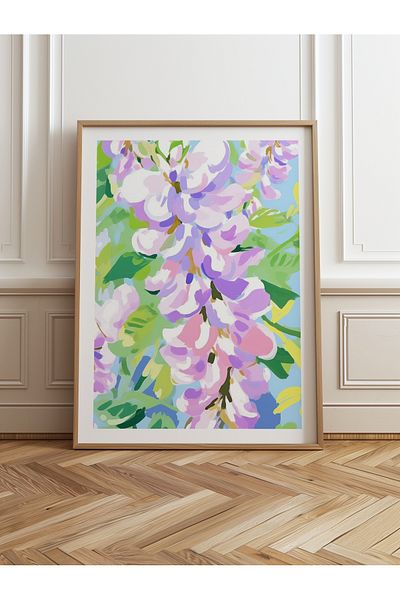 HOMEPACK Единична картина в дървена рамка, единичен плакат, картина TK/1075