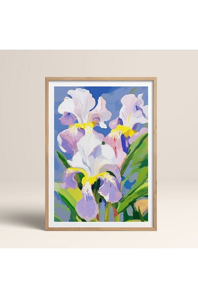 HOMEPACK Единична картина в дървена рамка, единичен плакат, картина TK/1076