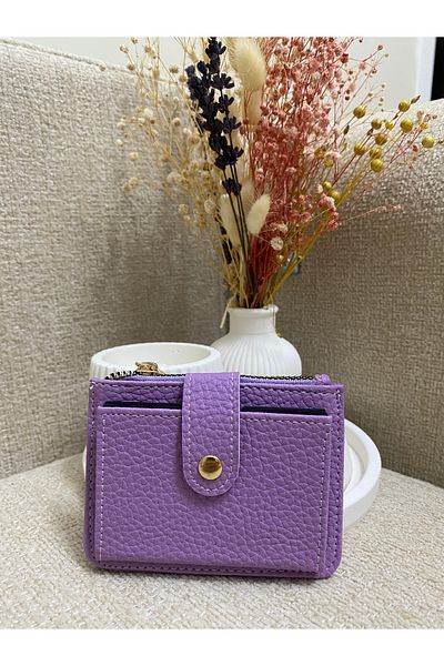 Z&M COLLECTION BAG SHOPPİNG 12 Compartments Minimalist Stylish Design Credit Card Holder Wallet Accessory with Snap Fasteners