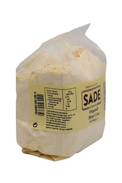 Sade Organik Organik Mısır Unu 500 Gr