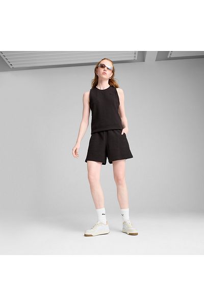 Puma Pantaloni scurți pentru femei cu talie înaltă de 5 inchi