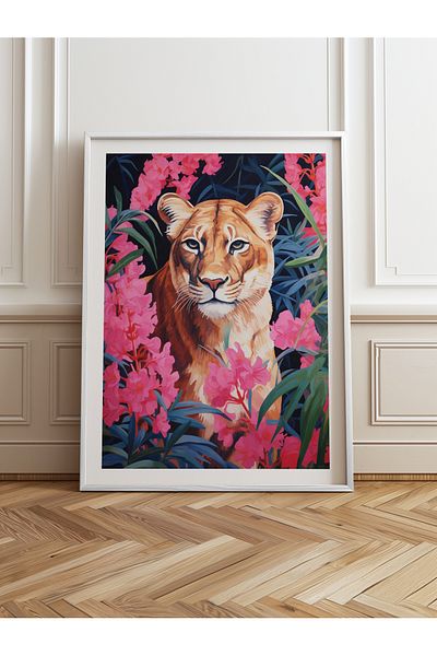 HOMEPACK Pictură cu un singur cadru din lemn Pictură poster dintr-o bucată TK/1079