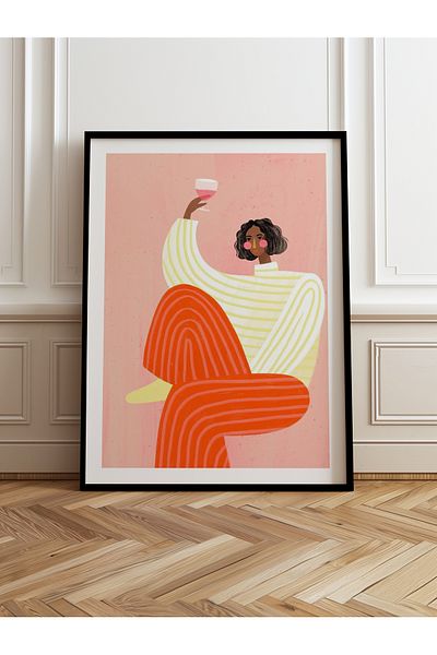 HOMEPACK Pictură cu un singur cadru din lemn Pictură poster dintr-o bucată TK/1069