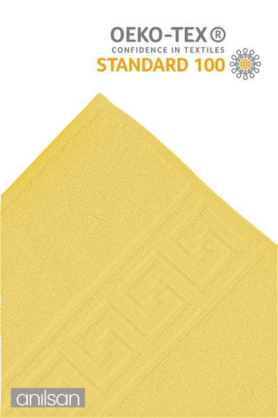 Anılsan 4-пакет жовтих грецьких рушників - 50x90 см, 225 г, 100% бавовна, рушники для спа та готелів, для щоденного використання