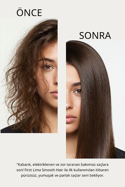 First Lima Professional Smooth Hair Moisture Bomb Cream Travel Pack Instant Repair for Dry and Damaged Hair 5*15ml