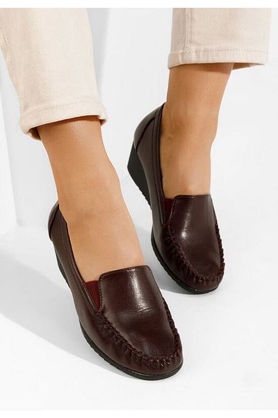 B T Shoes Women's platform loafers Alpha grenadine
