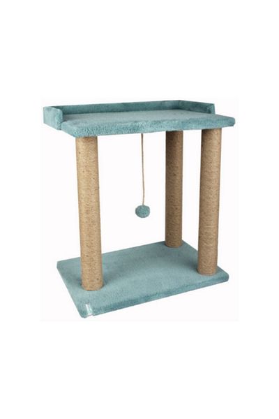 Nursoft Cat Scratcher with Terrace and Sleeping Pompom