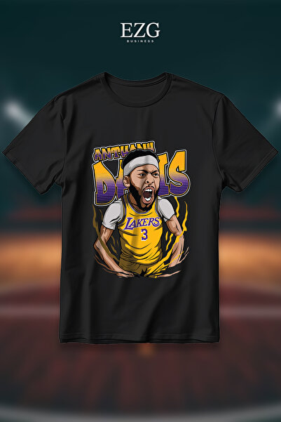 EZG Business Μπλουζάκι Anthony Davis με στάμπα, Oversize Unisex, 100% βαμβακε...