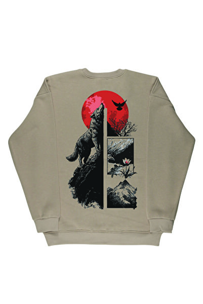 By Caspita Fashion Lenithra The Turkey Back Štampano Unisex Oversize kroj Bež...