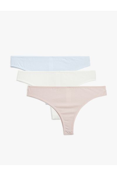 Koton Set de 3 chiloți multicolori din bumbac pentru femei