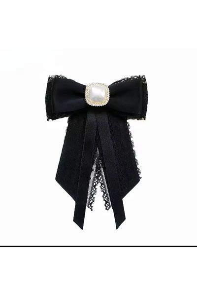 LO ADORO Women's Tie Special Production Bow Tie Women's Collar Brooch Laced Tie