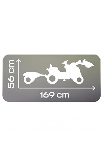 Smoby Xl Römorklu Pedallı Ve Kepçeli Traktör Yeşil