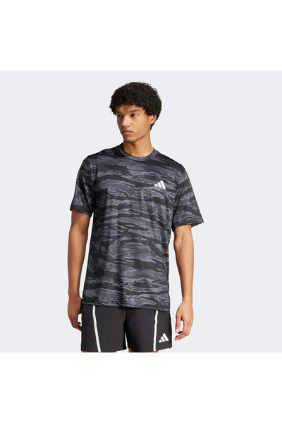 adidas Train Essentials Camo Aop Antrenament negru pentru bărbați tricou