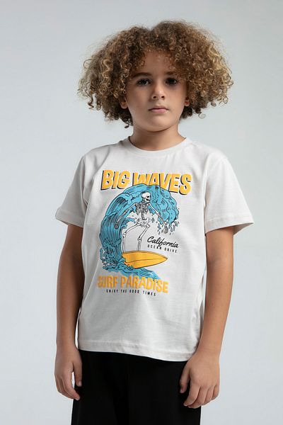 Rolypoly 02-08 Years Old Boy Roly Poly Capri Suit - Stone
