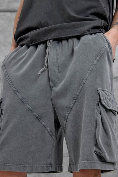 NOMARC Smoked Washed Cargo Pocket Shorts
