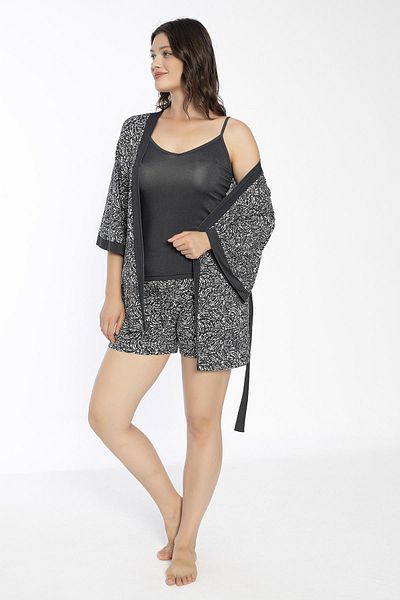 CONFEO Set pantaloni scurți și rochii afumate pentru femei C4T1N7O-048