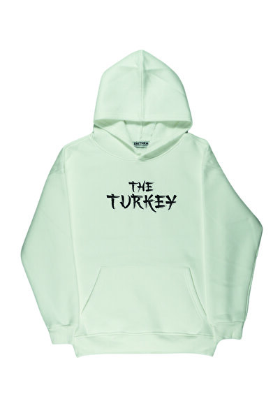 By Caspita Fashion Lenithra The Turkey Спинка з принтом, унісекс, оверсайз, біла худі