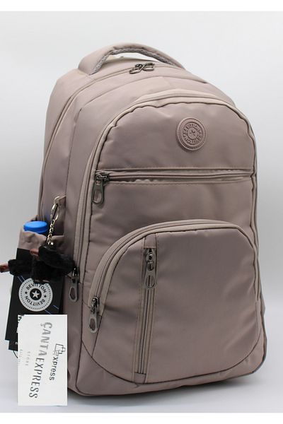 ÇantaExpress Exp-1710 Mink Αδιάβροχη Σχολική Τσάντα Unisex Σχολικό Σακίδιο πλάτης