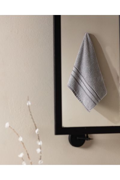 Madame Coco Alissa 100% Cotton Face Towel - Gray