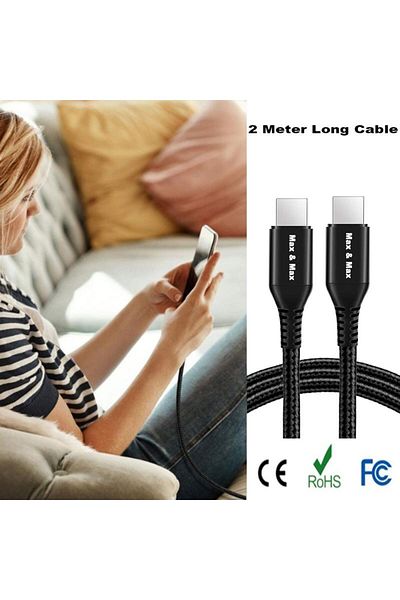 Max&Max Max & Max Type-C To Type-C 1M Braided Cable