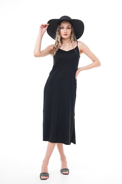 ŞİMAL Women's Rope Strap Slit Detail Sandy Dress 250087   -