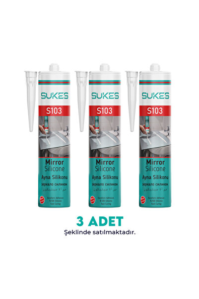 UBM Sukes  Ayna Silikonu 310 Ml 3’lü Paket
