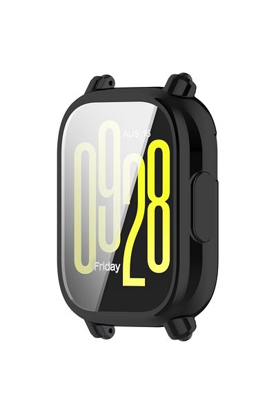 Fibaks حافظة متوافقة مع ساعة Xiaomi Redmi Watch 5 Active وواقي شاشة 360 درجة حماية كاملة من السيليكون