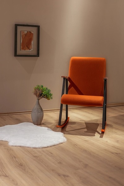 Berta Concept Aila Sallanan Koltuk Sallanır Tv Koltuğu Sallanan Sandalye Dinlenme Koltuğu Turuncu