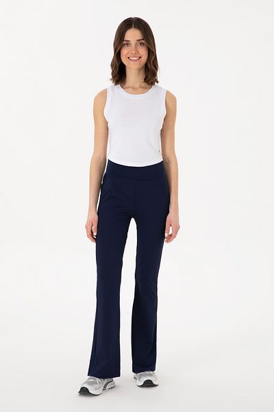 U.S. Polo Assn. Leggings de damă bleumarin cu talie înaltă cu picioare spaniole 50300722-vr033