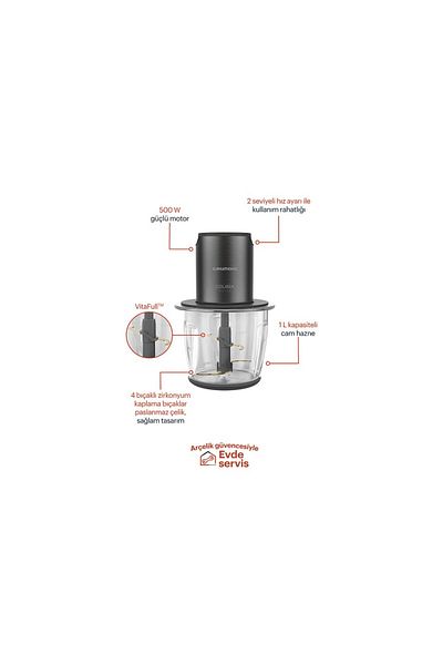 Grundig Delısıa Novus Do 7266 Cdx Dark Inox Chopper