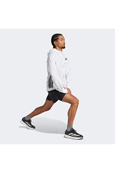 adidas Adizero Men's White Running Windbreaker