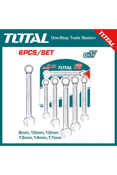TOTAL Combination Spanner Set 6PCS